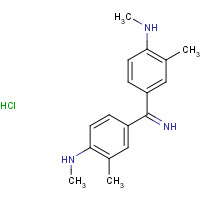 2151-60-2 N,2-dimethyl-4-[3-methyl-4-(methylamino)benzenecarboximidoyl]aniline;hydrochloride chemical structure