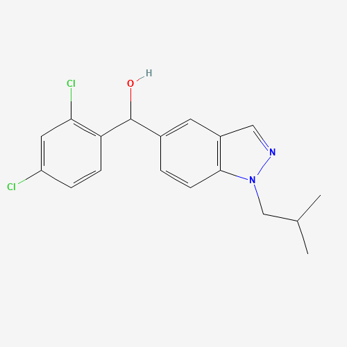753926-12-4 (2,4-dichlorophenyl)-[1-(2-methylpropyl)indazol-5-yl]methanol chemical structure