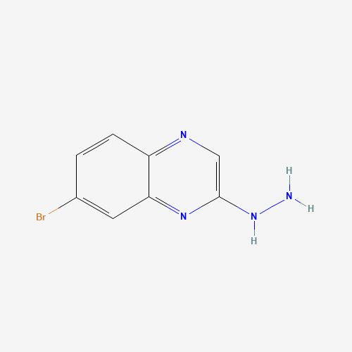 145369-92-2 (7-bromoquinoxalin-2-yl)hydrazine chemical structure