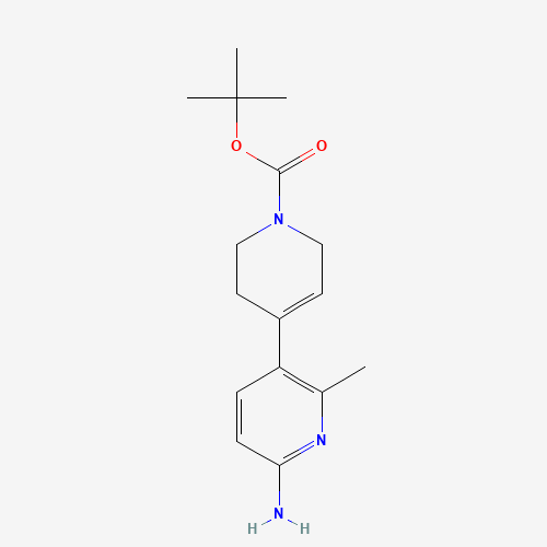 1231930-20-3 tert-butyl 4-(6-amino-2-methylpyridin-3-yl)-3,6-dihydro-2H-pyridine-1-carboxylate chemical structure