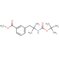 808769-12-2 methyl 3-[2-methyl-2-[(2-methylpropan-2-yl)oxycarbonylamino]propyl]benzoate chemical structure
