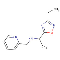 1412452-09-5 1-(3-ethyl-1,2,4-oxadiazol-5-yl)-N-(pyridin-2-ylmethyl)ethanamine chemical structure