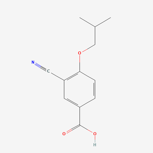 528607-60-5 3-cyano-4-(2-methylpropoxy)benzoic acid chemical structure