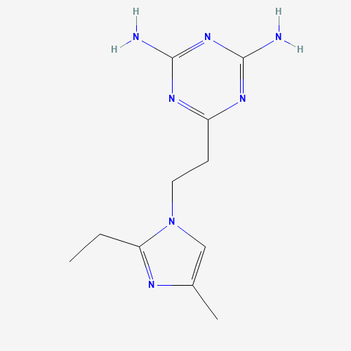 50729-78-7 6-[2-(2-ethyl-4-methylimidazol-1-yl)ethyl]-1,3,5-triazine-2,4-diamine chemical structure
