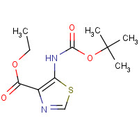 864436-92-0 ethyl 5-[(2-methylpropan-2-yl)oxycarbonylamino]-1,3-thiazole-4-carboxylate chemical structure