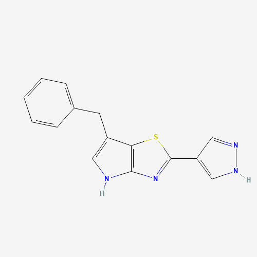 1312363-67-9 6-benzyl-2-(1H-pyrazol-4-yl)-4H-pyrrolo[2,3-d][1,3]thiazole chemical structure