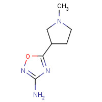 114724-44-6 5-(1-methylpyrrolidin-3-yl)-1,2,4-oxadiazol-3-amine chemical structure