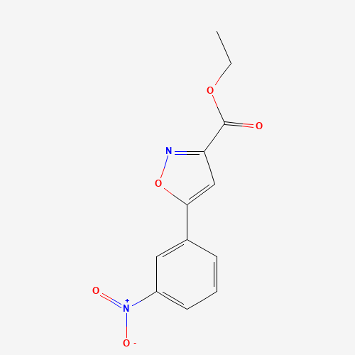 866040-66-6 ethyl 5-(3-nitrophenyl)-1,2-oxazole-3-carboxylate chemical structure