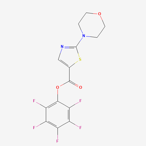941716-88-7 (2,3,4,5,6-pentafluorophenyl) 2-morpholin-4-yl-1,3-thiazole-5-carboxylate chemical structure