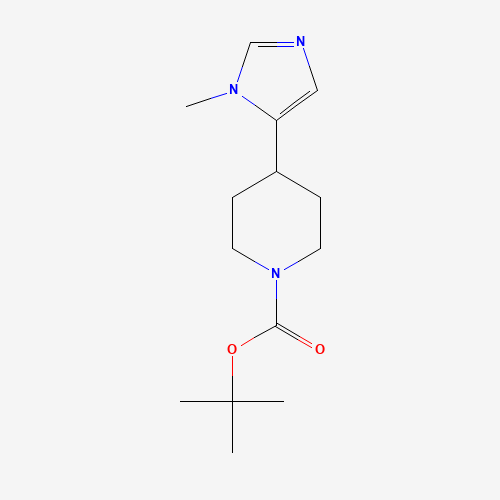 155252-22-5 tert-butyl 4-(3-methylimidazol-4-yl)piperidine-1-carboxylate chemical structure