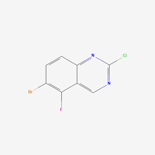 1036756-07-6 6-bromo-2-chloro-5-fluoroquinazoline chemical structure