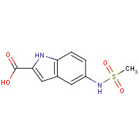 150975-95-4 5-(methanesulfonamido)-1H-indole-2-carboxylic acid chemical structure