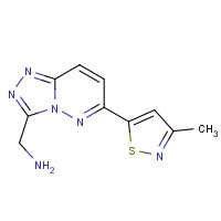 1002308-65-7 [6-(3-methyl-1,2-thiazol-5-yl)-[1,2,4]triazolo[4,3-b]pyridazin-3-yl]methanamine chemical structure