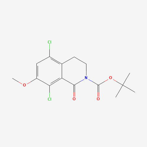1616289-18-9 tert-butyl 5,8-dichloro-7-methoxy-1-oxo-3,4-dihydroisoquinoline-2-carboxylate chemical structure