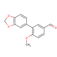 628710-78-1 3-(1,3-benzodioxol-5-yl)-4-methoxybenzaldehyde chemical structure