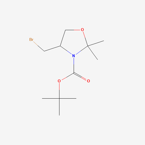 1192488-15-5 tert-butyl 4-(bromomethyl)-2,2-dimethyl-1,3-oxazolidine-3-carboxylate chemical structure