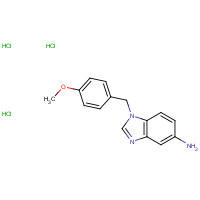 177843-57-1 1-[(4-methoxyphenyl)methyl]benzimidazol-5-amine;trihydrochloride chemical structure