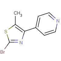 886371-04-6 2-bromo-5-methyl-4-pyridin-4-yl-1,3-thiazole chemical structure