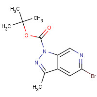 929617-42-5 tert-butyl 5-bromo-3-methylpyrazolo[3,4-c]pyridine-1-carboxylate chemical structure