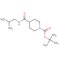 1016495-56-9 tert-butyl 4-(2-methylpropylcarbamoyl)piperidine-1-carboxylate chemical structure