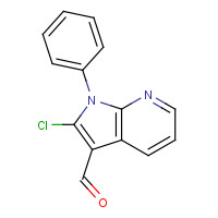 847801-39-2 2-chloro-1-phenylpyrrolo[2,3-b]pyridine-3-carbaldehyde chemical structure