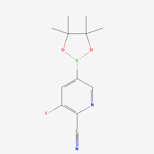 1356066-65-3 3-fluoro-5-(4,4,5,5-tetramethyl-1,3,2-dioxaborolan-2-yl)pyridine-2-carbonitrile chemical structure