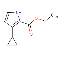 1123725-69-8 ethyl 3-cyclopropyl-1H-pyrrole-2-carboxylate chemical structure