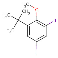 1132940-51-2 1-tert-butyl-3,5-diiodo-2-methoxybenzene chemical structure