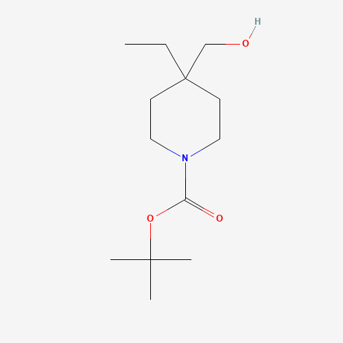 885523-38-6 tert-butyl 4-ethyl-4-(hydroxymethyl)piperidine-1-carboxylate chemical structure