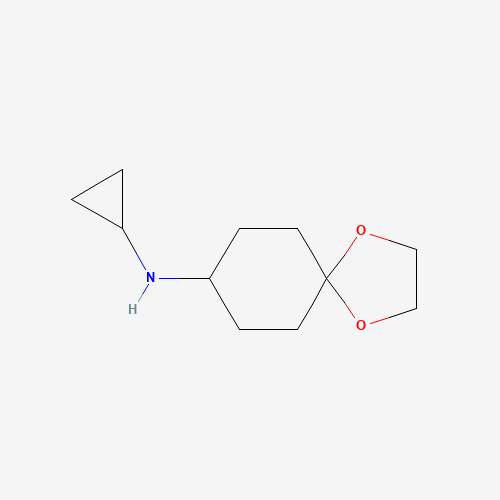 954273-25-7 N-cyclopropyl-1,4-dioxaspiro[4.5]decan-8-amine chemical structure