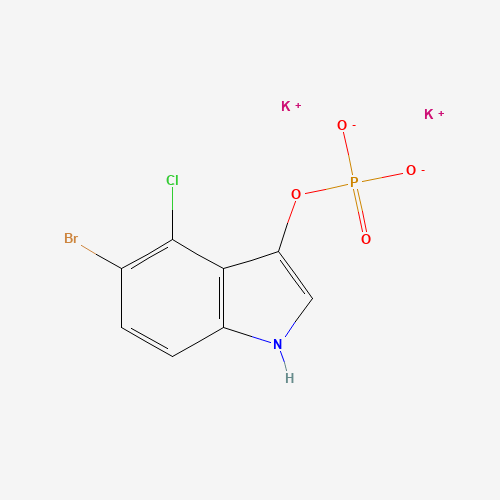 102185-49-9 dipotassium;(5-bromo-4-chloro-1H-indol-3-yl) phosphate chemical structure