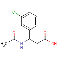 886363-77-5 3-acetamido-3-(3-chlorophenyl)propanoic acid chemical structure
