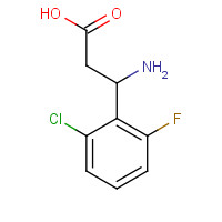682803-80-1 3-amino-3-(2-chloro-6-fluorophenyl)propanoic acid chemical structure