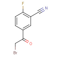 1426071-23-9 5-(2-bromoacetyl)-2-fluorobenzonitrile chemical structure