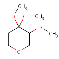 624734-16-3 3,4,4-trimethoxyoxane chemical structure