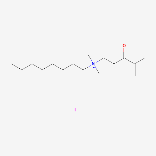 63175-06-4 dimethyl-[2-(2-methylprop-2-enoyloxy)ethyl]-octylazanium;iodide chemical structure