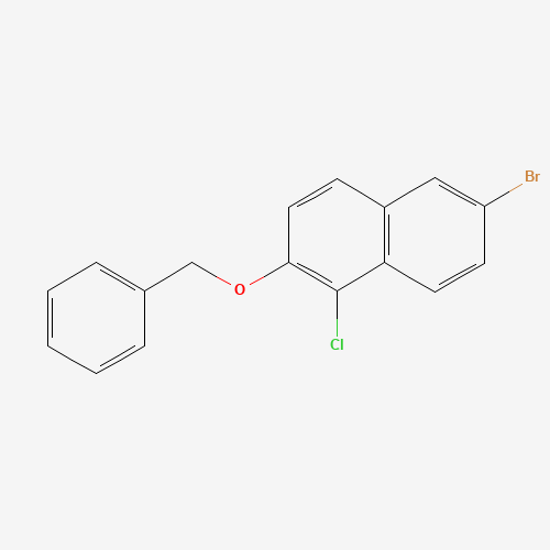 887343-51-3 6-bromo-1-chloro-2-phenylmethoxynaphthalene chemical structure