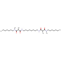 119110-37-1 N-heptyl-N'-[8-[[3-[heptyl(methyl)amino]-2-methyl-3-oxopropanoyl]amino]octyl]-N,2-dimethylpropanediamide chemical structure
