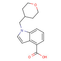 1431309-18-0 1-(oxan-4-ylmethyl)indole-4-carboxylic acid chemical structure