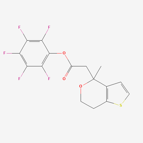 916766-89-7 (2,3,4,5,6-pentafluorophenyl) 2-(4-methyl-6,7-dihydrothieno[3,2-c]pyran-4-yl)acetate chemical structure