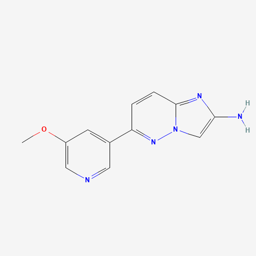 1244041-69-7 6-(5-methoxypyridin-3-yl)imidazo[1,2-b]pyridazin-2-amine chemical structure