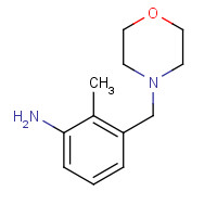 1018276-58-8 2-methyl-3-(morpholin-4-ylmethyl)aniline chemical structure