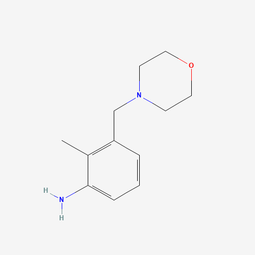 1018276-58-8 2-methyl-3-(morpholin-4-ylmethyl)aniline chemical structure