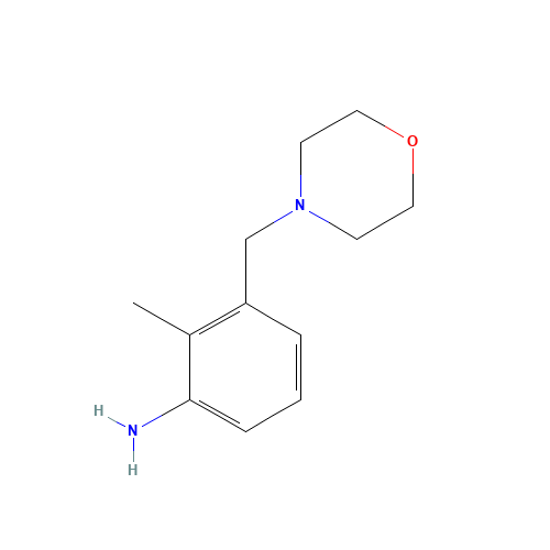 1018276-58-8 2-methyl-3-(morpholin-4-ylmethyl)aniline chemical structure