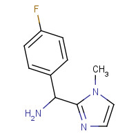 872107-78-3 (4-fluorophenyl)-(1-methylimidazol-2-yl)methanamine chemical structure