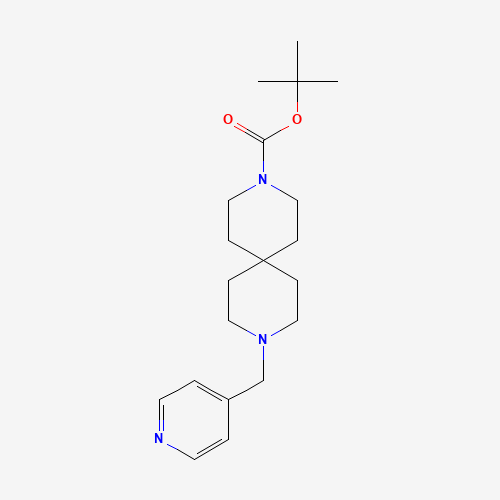 1246508-52-0 tert-butyl 9-(pyridin-4-ylmethyl)-3,9-diazaspiro[5.5]undecane-3-carboxylate chemical structure