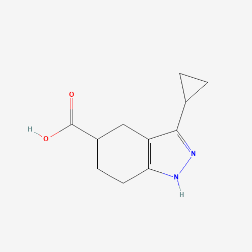 1359655-90-5 3-cyclopropyl-4,5,6,7-tetrahydro-1H-indazole-5-carboxylic acid chemical structure