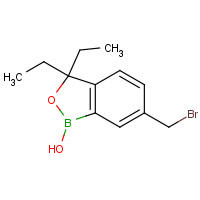 1437052-05-5 6-(bromomethyl)-3,3-diethyl-1-hydroxy-2,1-benzoxaborole chemical structure