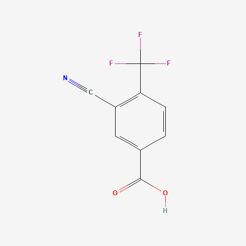 1048034-95-2 3-cyano-4-(trifluoromethyl)benzoic acid chemical structure