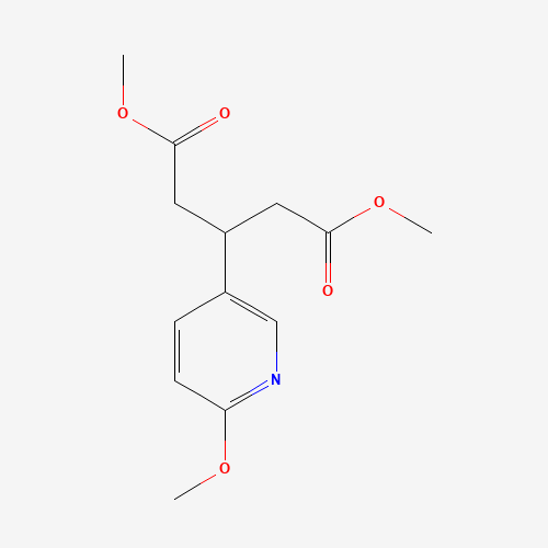 721920-96-3 dimethyl 3-(6-methoxypyridin-3-yl)pentanedioate chemical structure